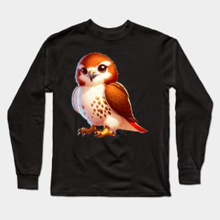 Cute Red Tailed Hawk Long Sleeve T-Shirt